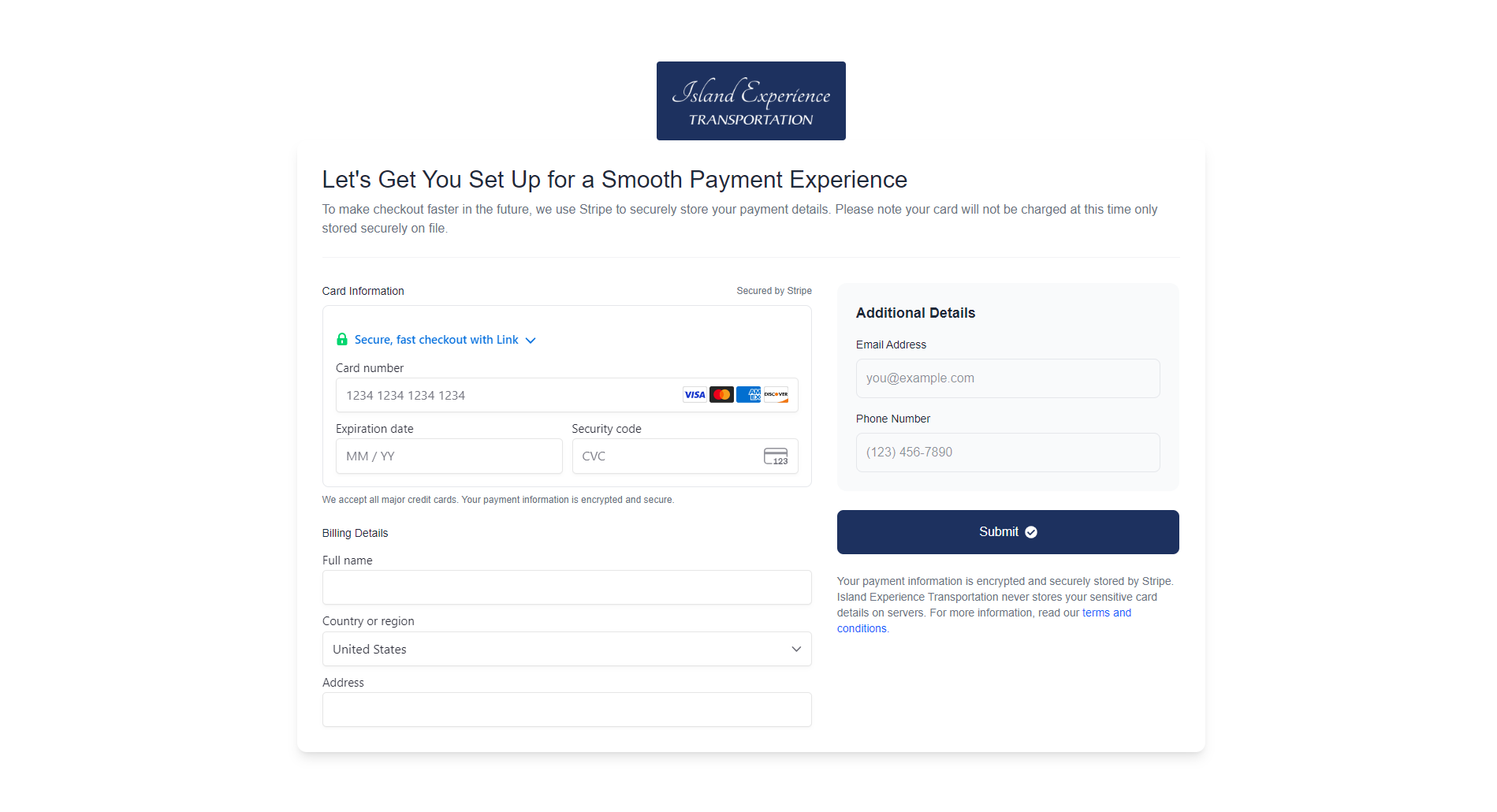 Stripe Integration for Luxury Transportation Service - Project image 1