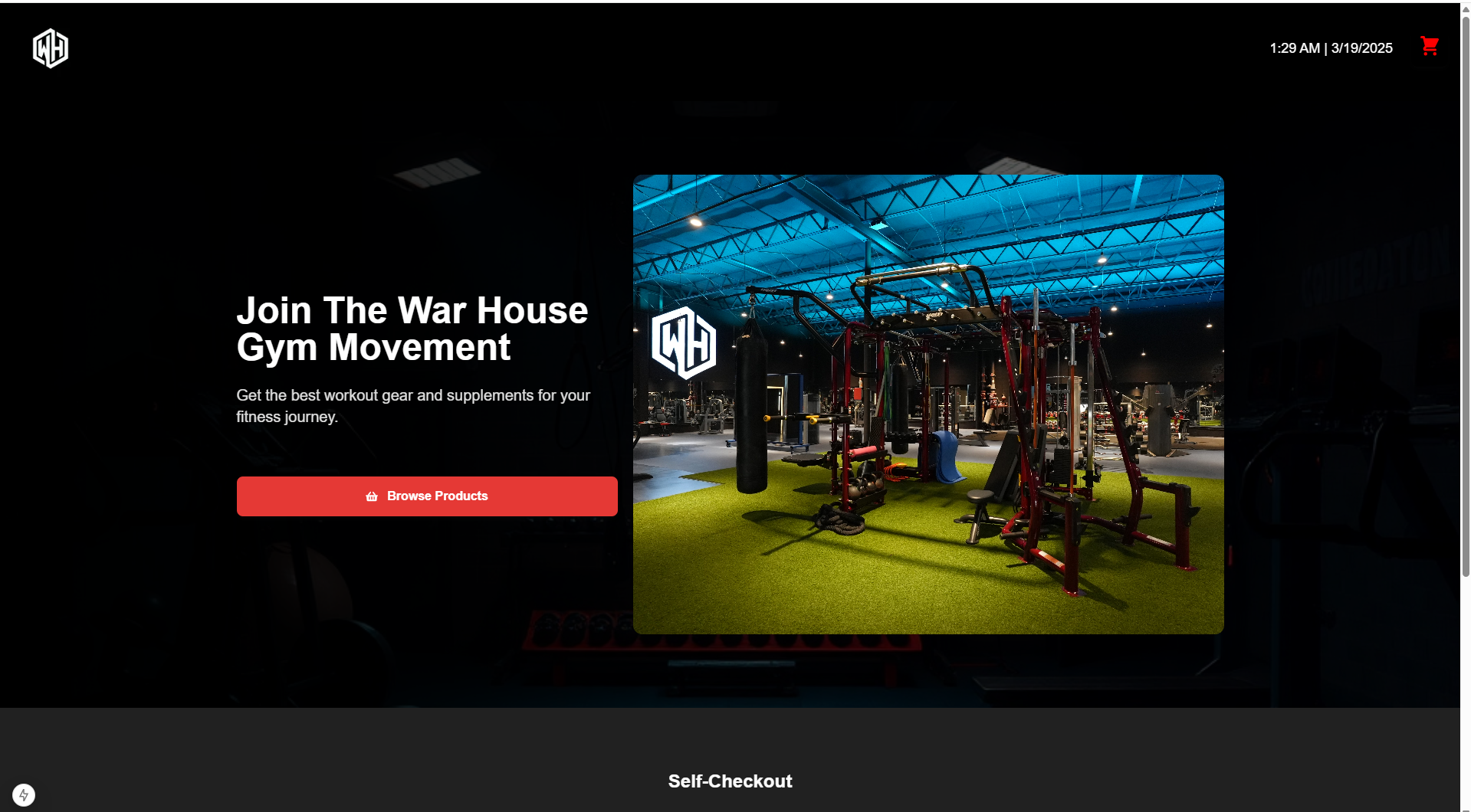 War House Gyms - Self Checkout kiosk system - Featured project image